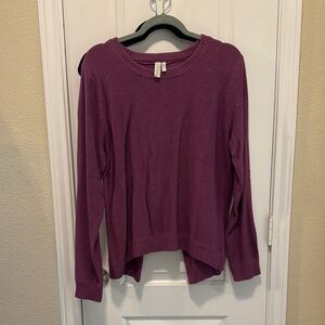 Women's Purple Knit Sweater